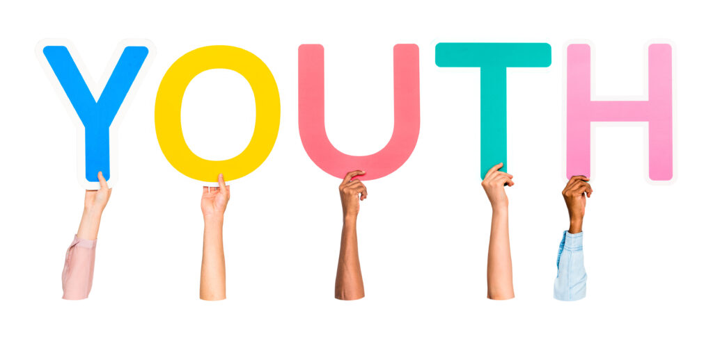 youth word png element, transparent background